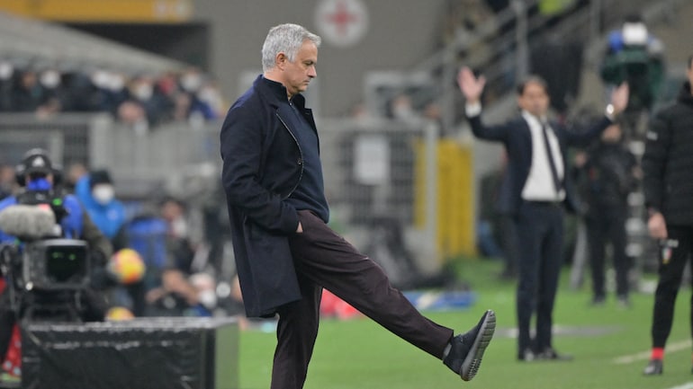 Jose Mourinho handed a 2-game ban on the touchline for kicking the ball into the stands (Reuters Photo)
