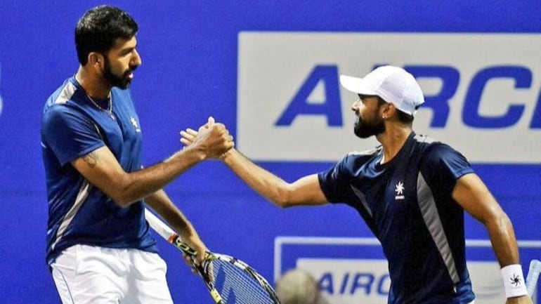 Davis Cup: Rohan Bopanna-Divij Sharan defeated the Danish doubles team in three sets to seal the tie for India (Twitter Photo)