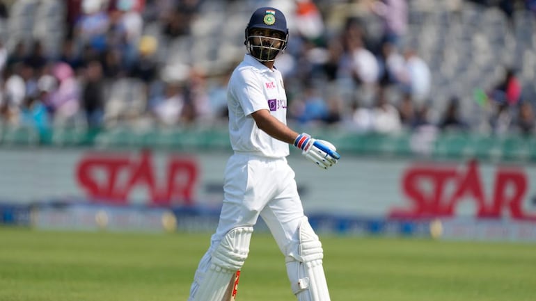 Virat Kohli eliminated for 45 in his 100th test match in Mohali (AP Photo)