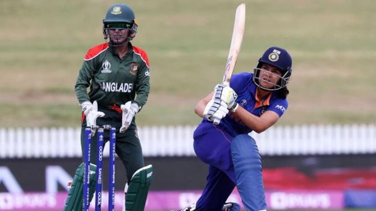 Yastika Bhatia (50) played in India's stunning victory over Bangladesh at the ICC Women's World Cup (ICC Photo)